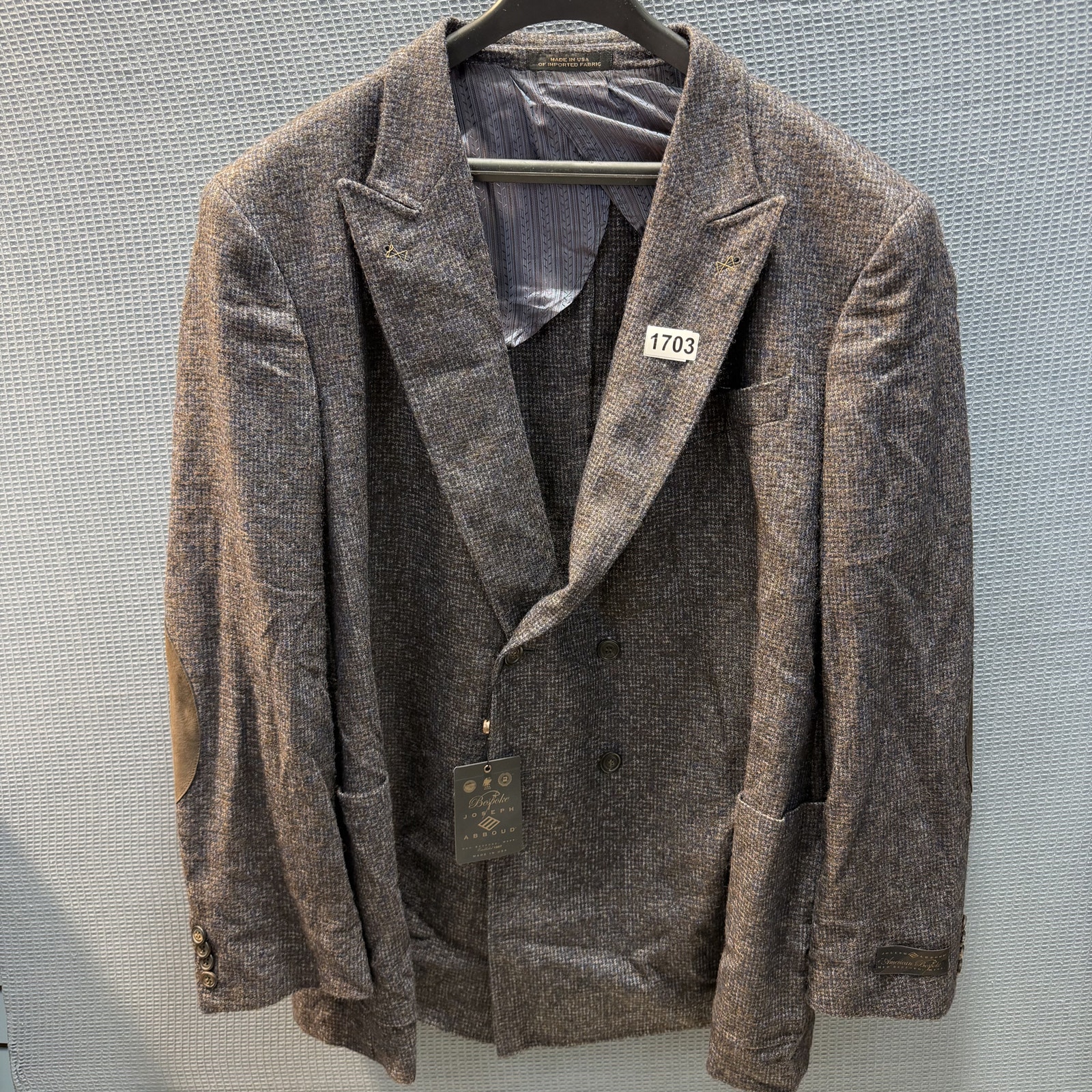 Joseph Abboud Men Brown Blazer Sz 50r Brand New